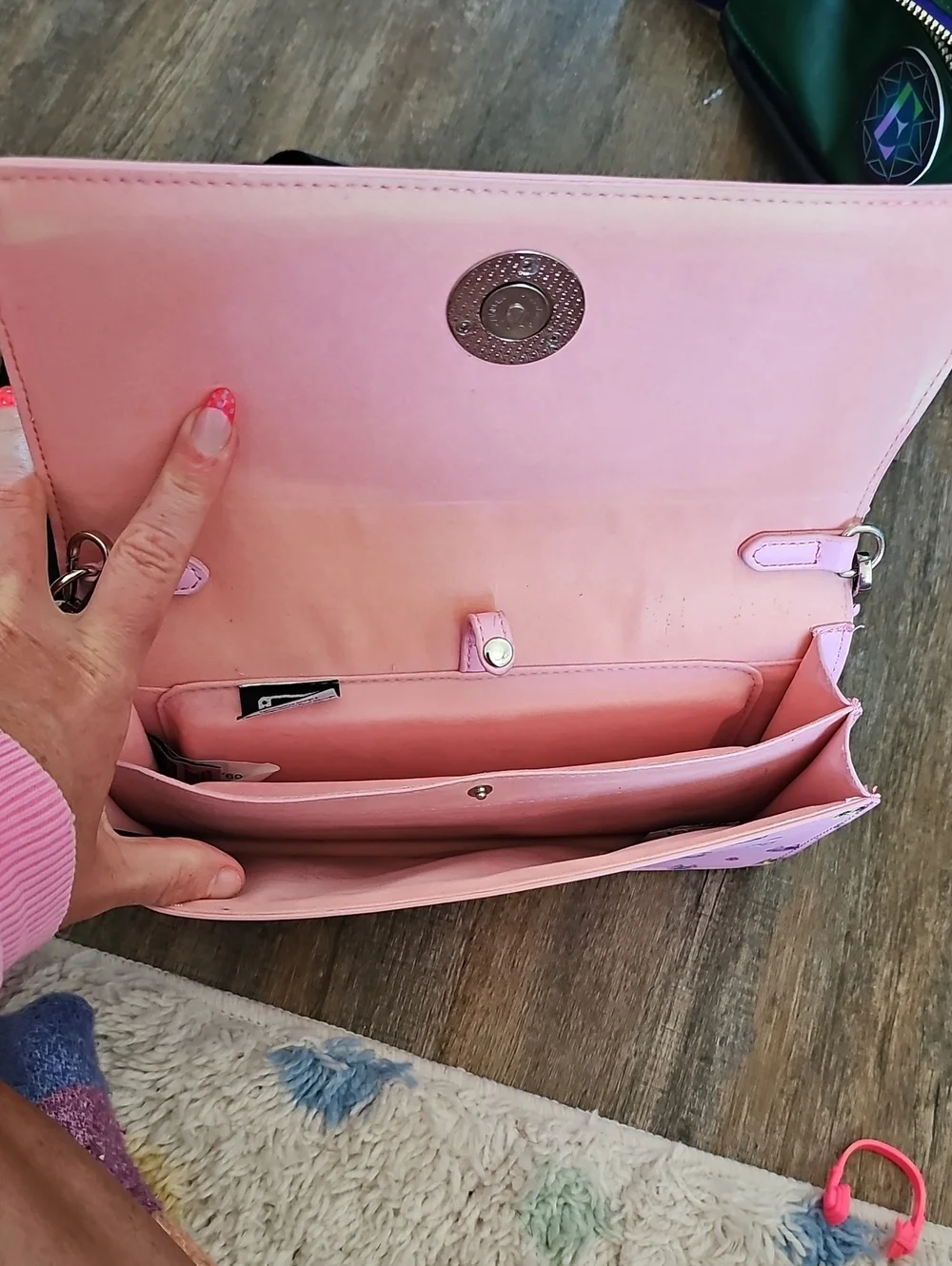 Nintendo Switch Lite Crossbody Carrying Case - Pink Animal Faces
